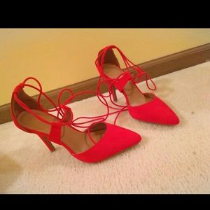 Lace up heels